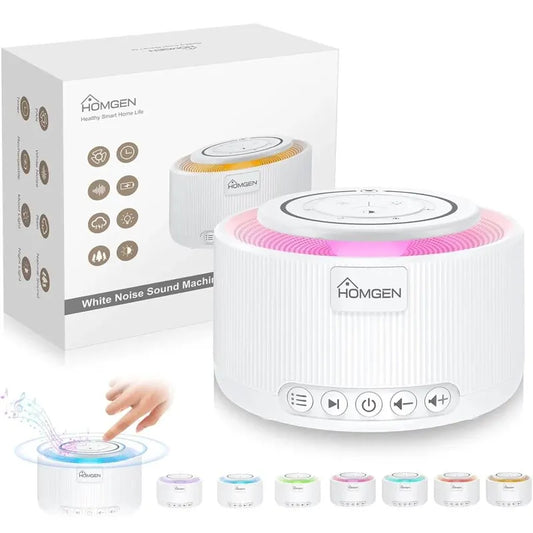 White Noise Machine with 30 Soothing Sounds 30 Level Volume Memory Function Powered by Battery Sleep Sound Machine for Baby Kids