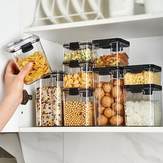 Kitchen Organizer Storage in the Kitchen, Home Kitchen Accessories, Sugar Bowl Jars, Bulk Cereals Cajas Organizadoras